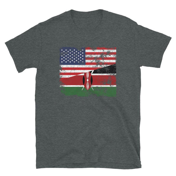 Kenya USA Flag T-Shirt