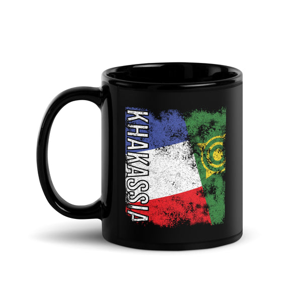 Khakassia Flag - Distressed Flag Mug