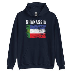 Khakassia Flag Distressed - Khakas Flag Hoodie