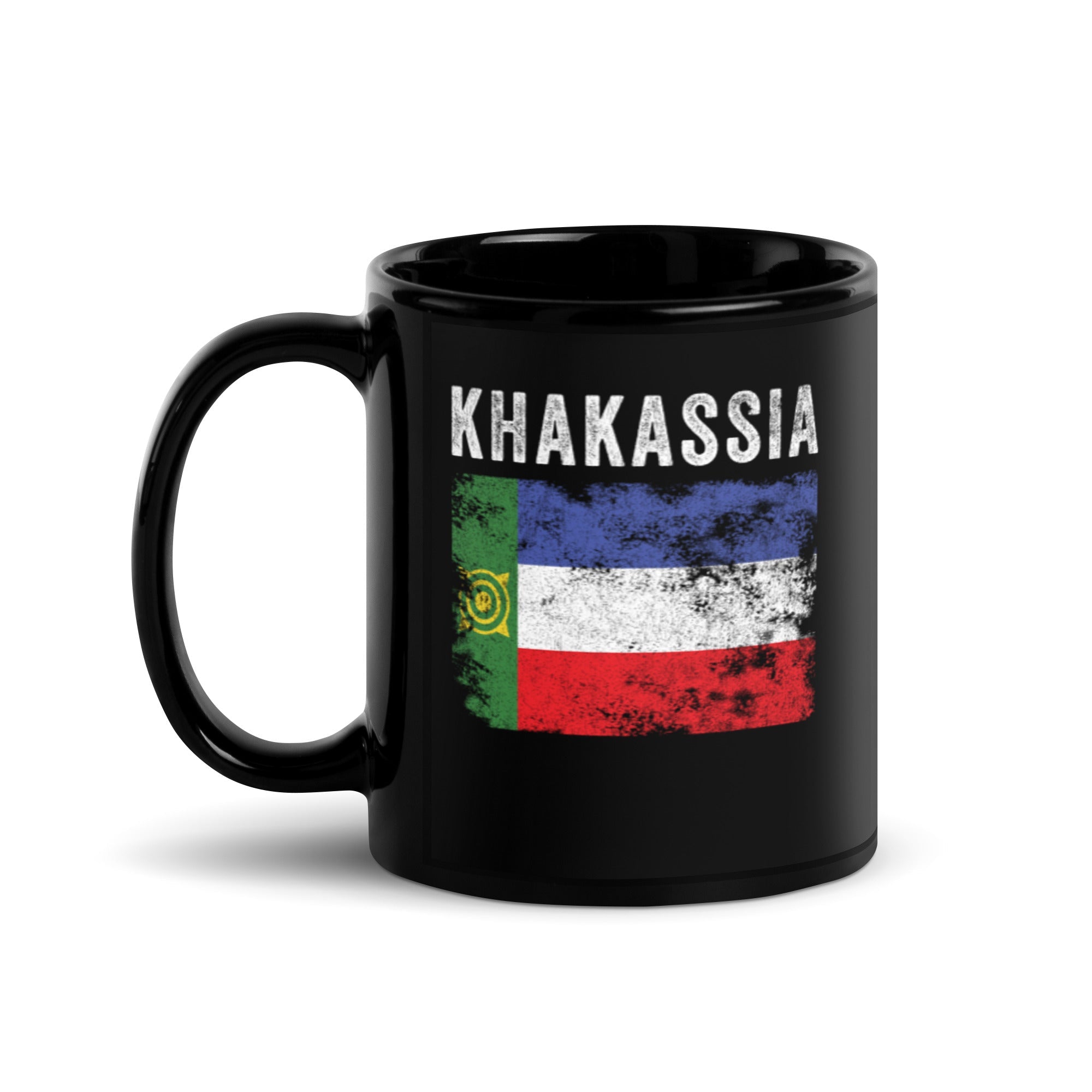 Khakassia Flag Distressed - Khakas Flag Mug