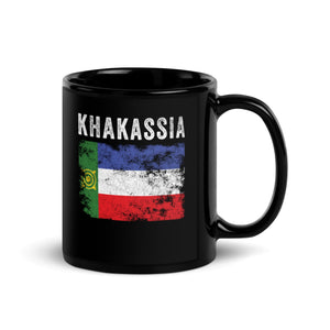 Khakassia Flag Distressed - Khakas Flag Mug