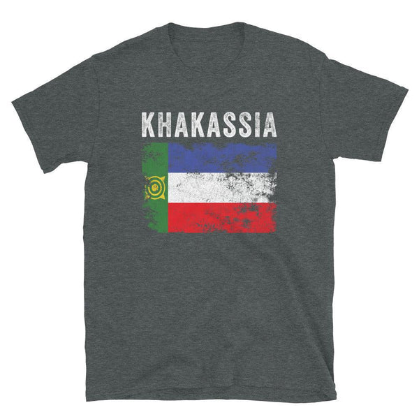 Khakassia Flag Distressed - Khakas Flag T-Shirt