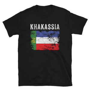 Khakassia Flag Distressed - Khakas Flag T-Shirt