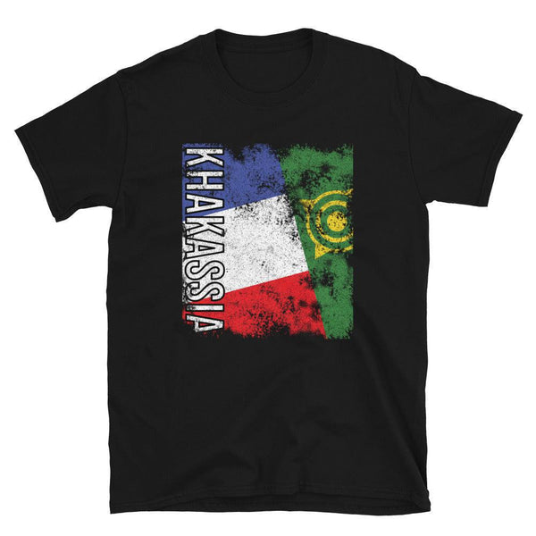 Khakassia Flag Distressed T-Shirt