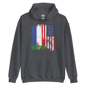 Khakassia USA Flag - Half American Hoodie