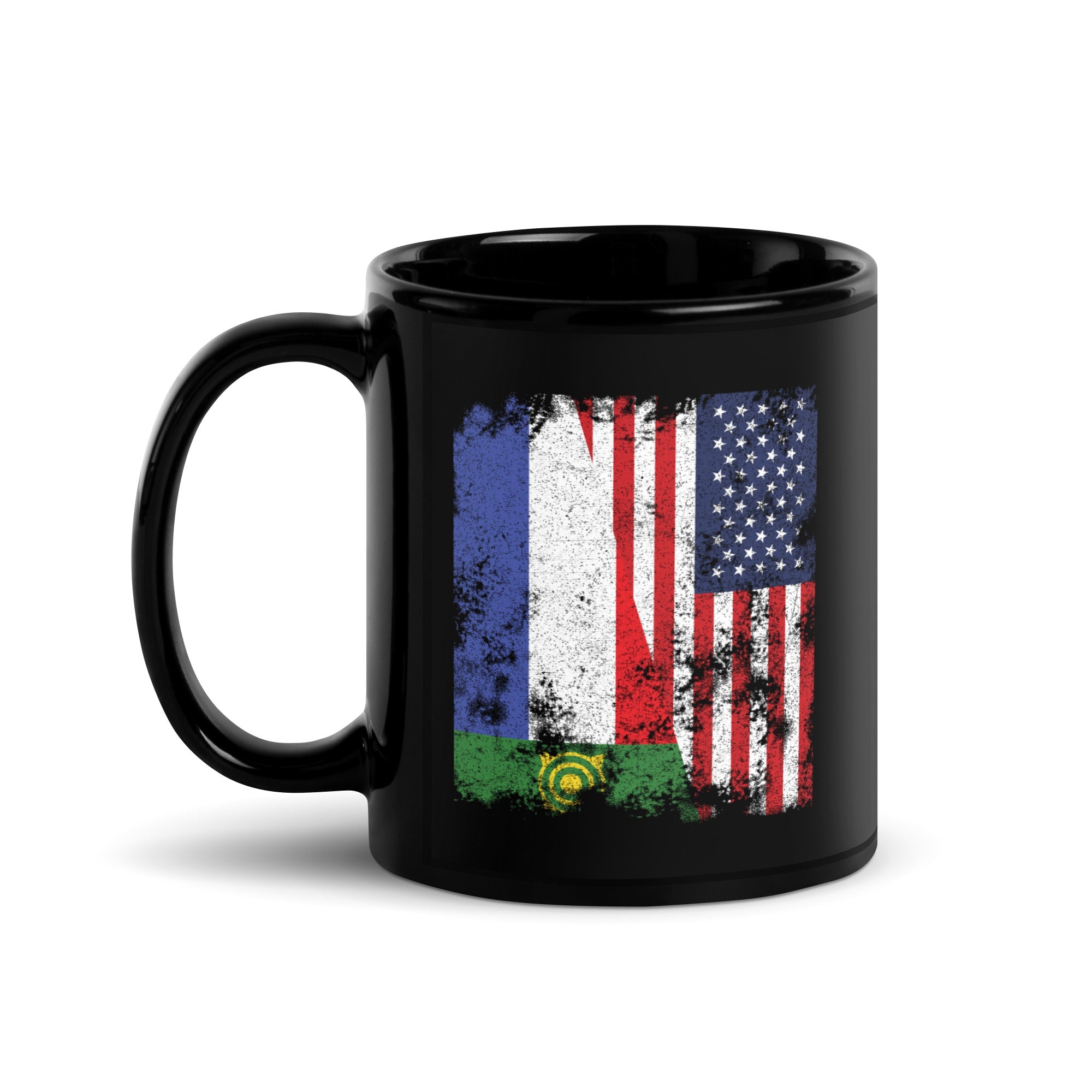 Khakassia USA Flag - Half American Mug