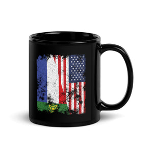 Khakassia USA Flag - Half American Mug