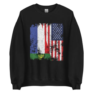 Khakassia USA Flag - Half American Sweatshirt