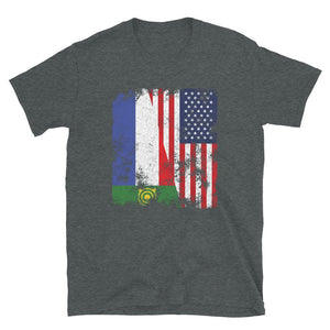 Khakassia USA Flag - Half American T-Shirt