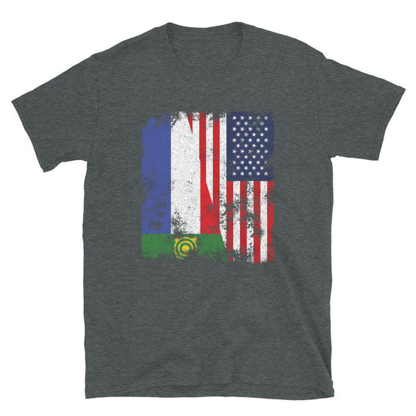 Khakassia USA Flag - Half American T-Shirt