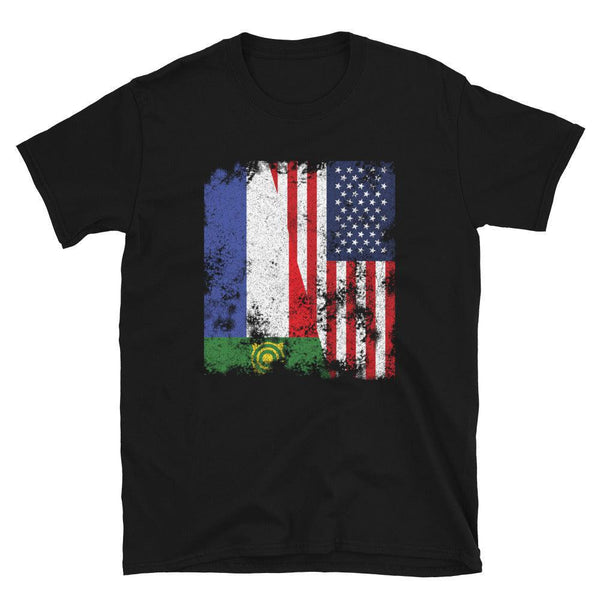 Khakassia USA Flag - Half American T-Shirt