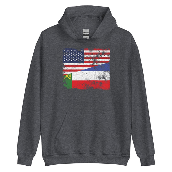 Khakassia USA Flag Hoodie