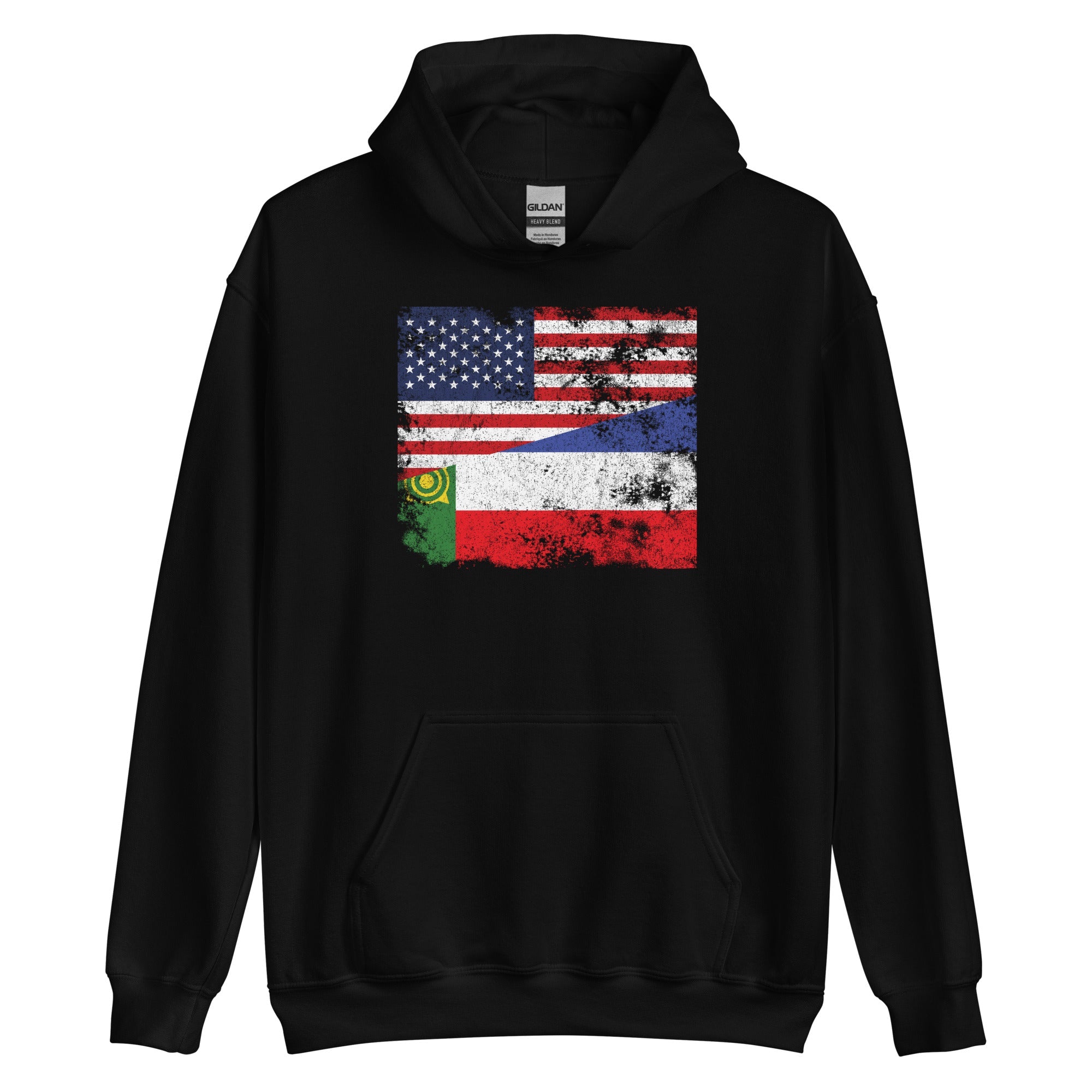 Khakassia USA Flag Hoodie