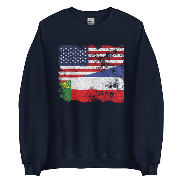 Khakassia USA Flag Sweatshirt