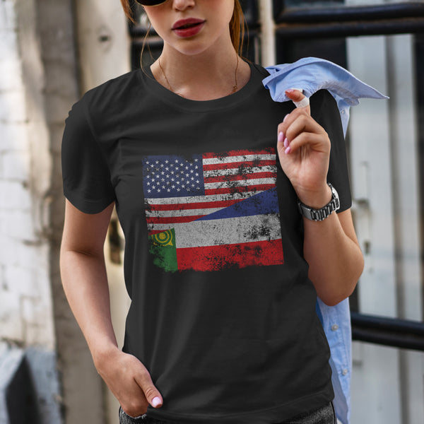 Khakassia USA Flag T-Shirt