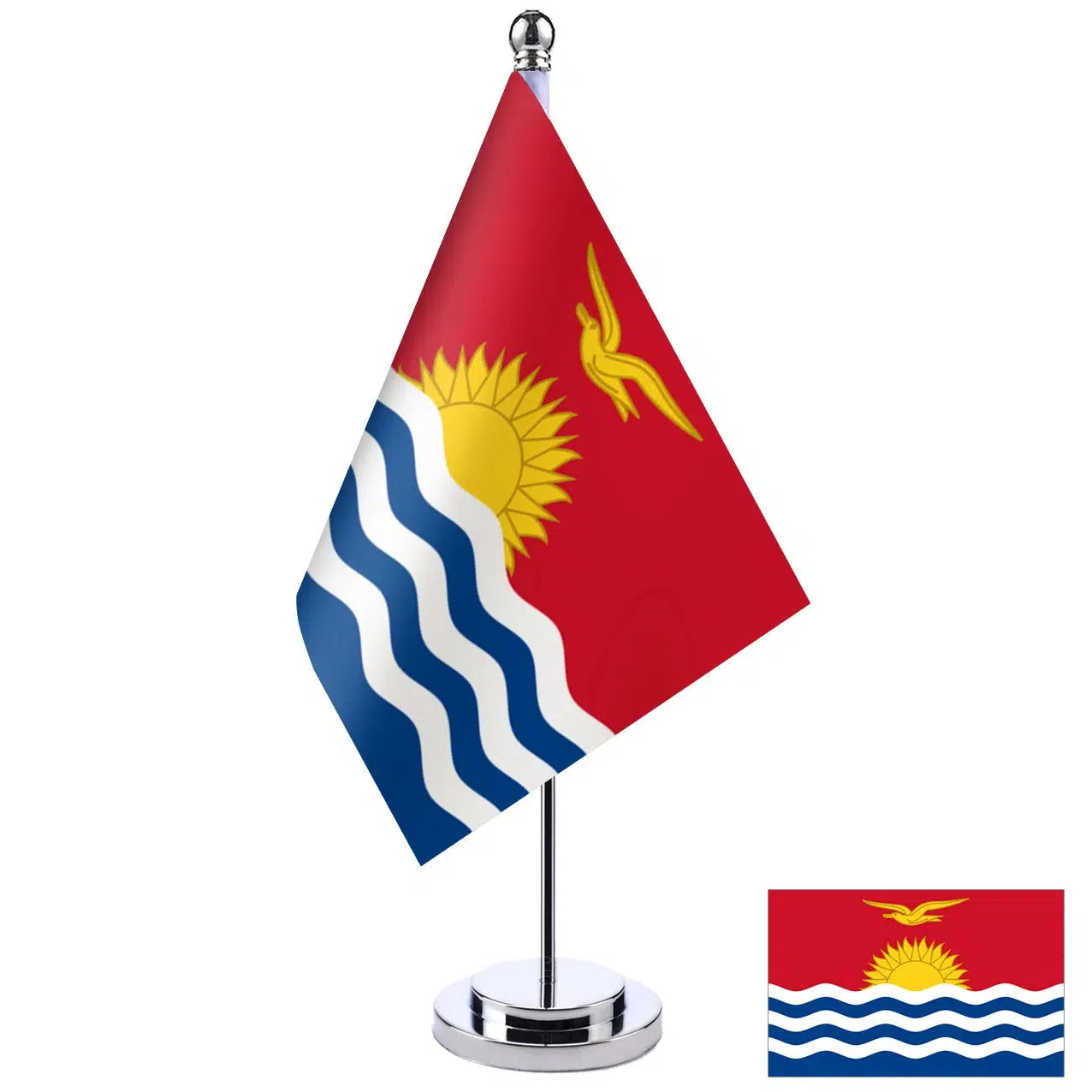 Kiribati Desk Flag - Small Office Table Flag