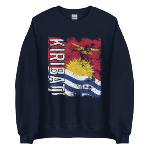 Kiribati Flag - Distressed Flag Sweatshirt