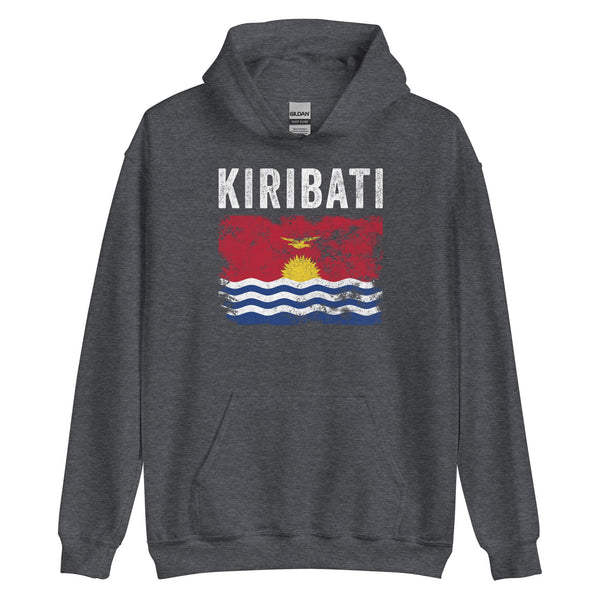 Kiribati Flag Distressed I Kiribati Flag Hoodie