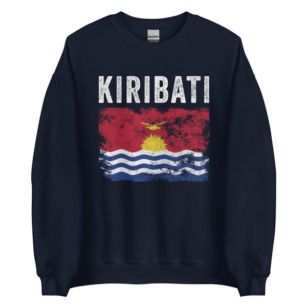 Kiribati Flag Distressed I Kiribati Flag Sweatshirt