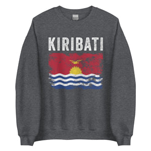 Kiribati Flag Distressed I Kiribati Flag Sweatshirt