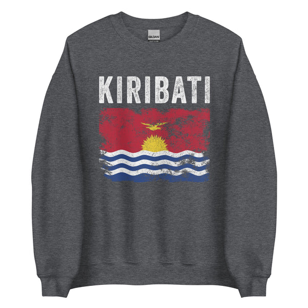 Kiribati Flag Distressed I Kiribati Flag Sweatshirt