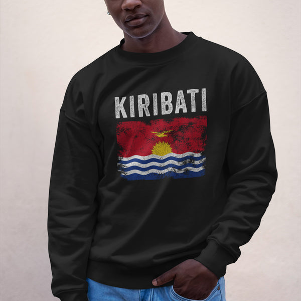 Kiribati Flag Distressed I Kiribati Flag Sweatshirt