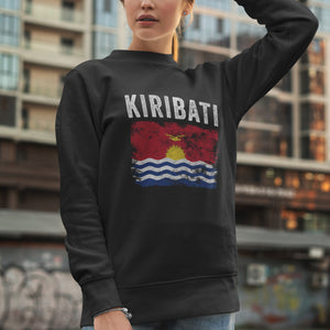 Kiribati Flag Distressed I Kiribati Flag Sweatshirt