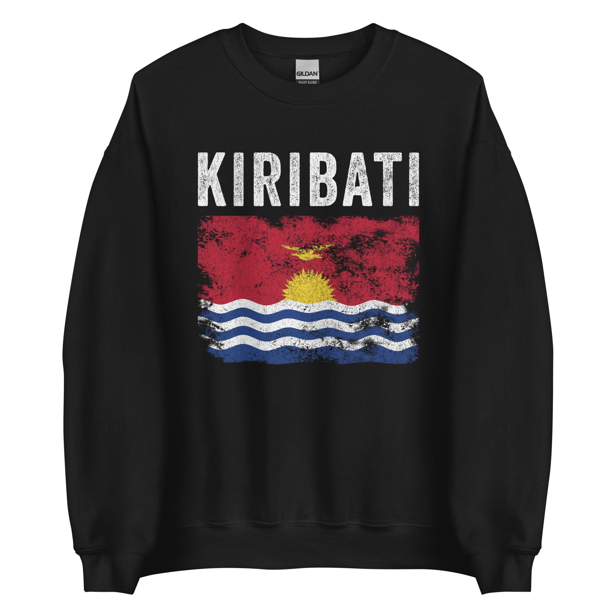 Kiribati Flag Distressed I Kiribati Flag Sweatshirt