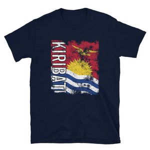 Kiribati Flag Distressed T-Shirt