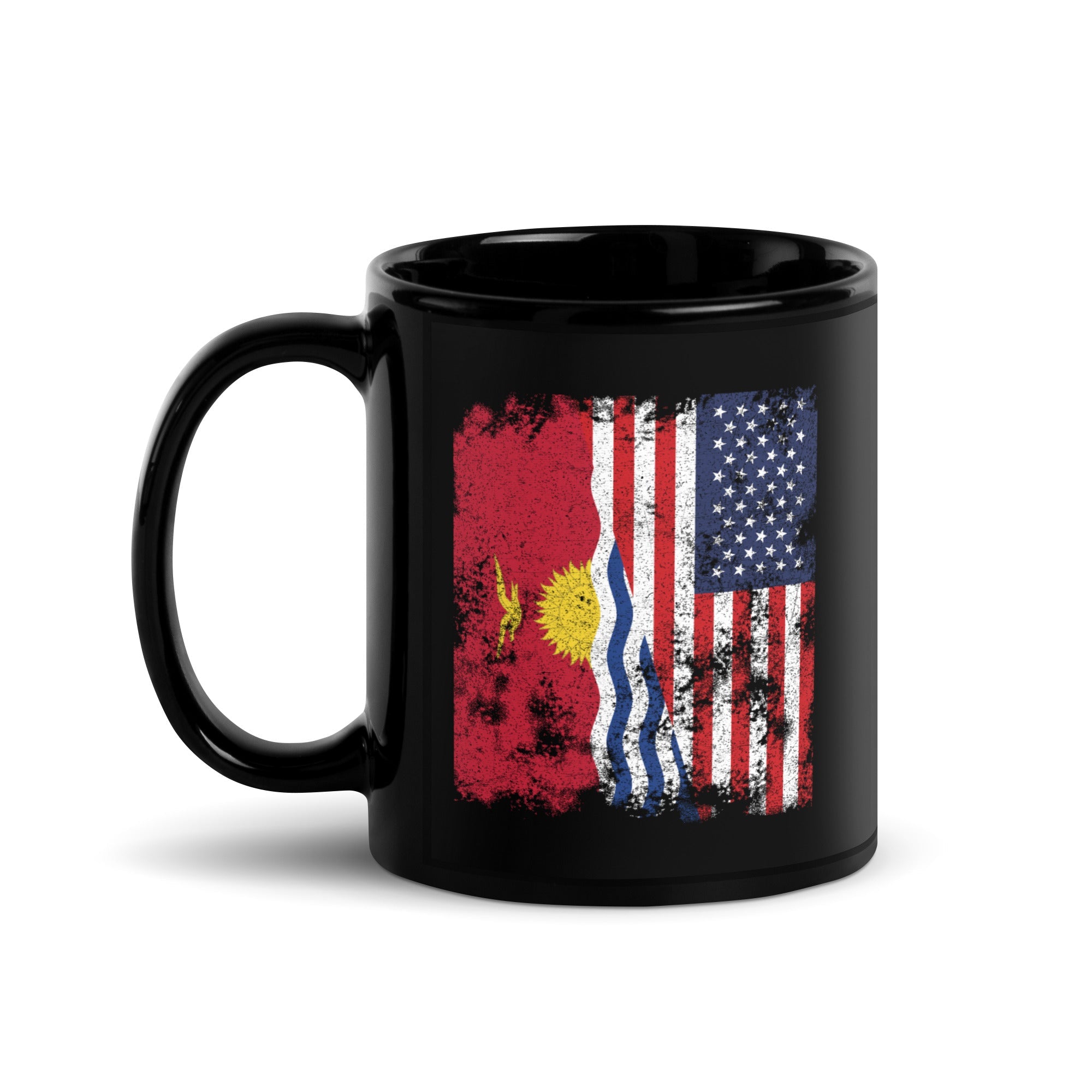 Kiribati USA Flag - Half American Mug