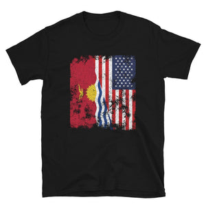 Kiribati USA Flag - Half American T-Shirt