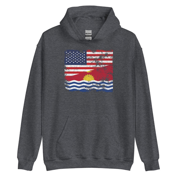 Kiribati USA Flag Hoodie