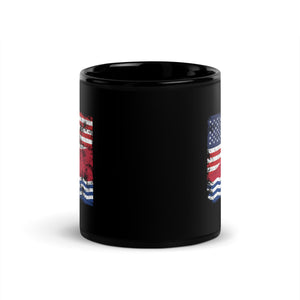 Kiribati USA Flag Mug