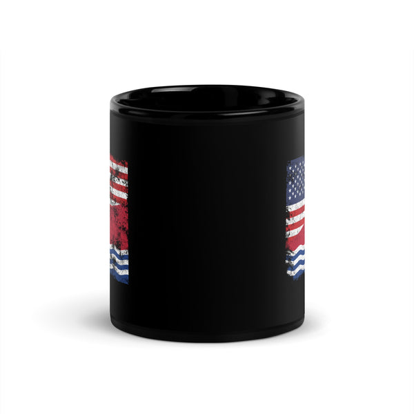 Kiribati USA Flag Mug