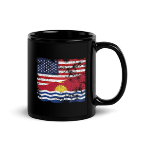 Kiribati USA Flag Mug