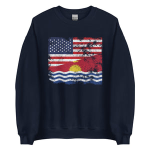 Kiribati USA Flag Sweatshirt