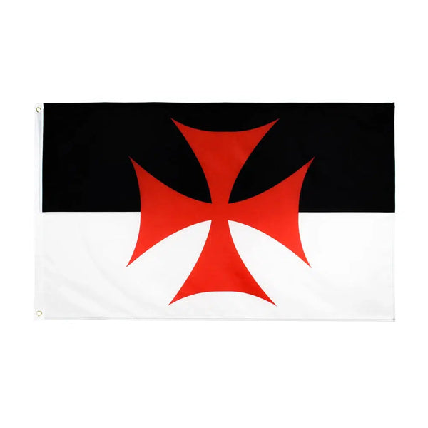 Knights Templar Battle Flag - 90x150cm(3x5ft) - 60x90cm(2x3ft)