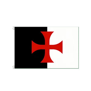 Knights Templar Flag - Crusader Flag - 90x150cm(3x5ft) - 60x90cm(2x3ft)