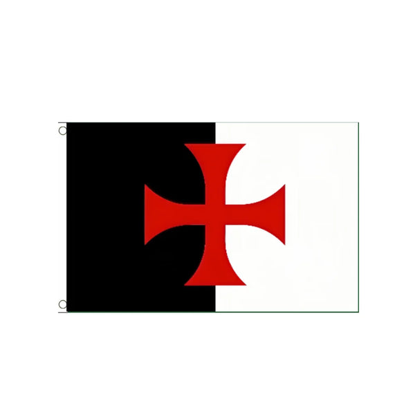 Knights Templar Flag - Crusader Flag - 90x150cm(3x5ft) - 60x90cm(2x3ft)