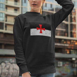 Knights Templar Flag Sweatshirt