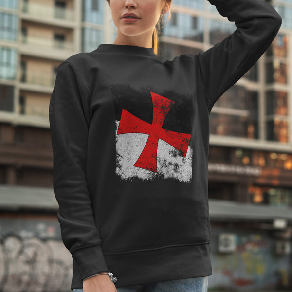 Knights Templar Flag Sweatshirt
