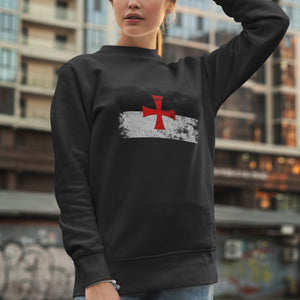 Knights Templar Flag Sweatshirt