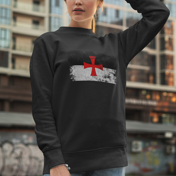 Knights Templar Flag Sweatshirt