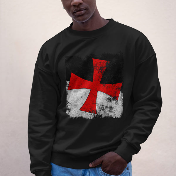 Knights Templar Flag Sweatshirt