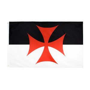 Knights Templar Flags - Crusader Flags - 90x150cm(3x5ft) - 60x90cm(2x3ft)