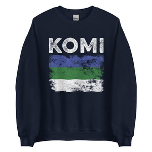 Komi Flag Distressed - Komi Flag Sweatshirt