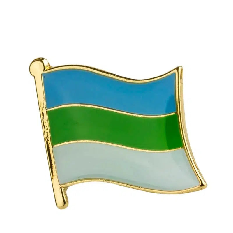 Komi Flag Lapel Pin - Enamel Pin Flag