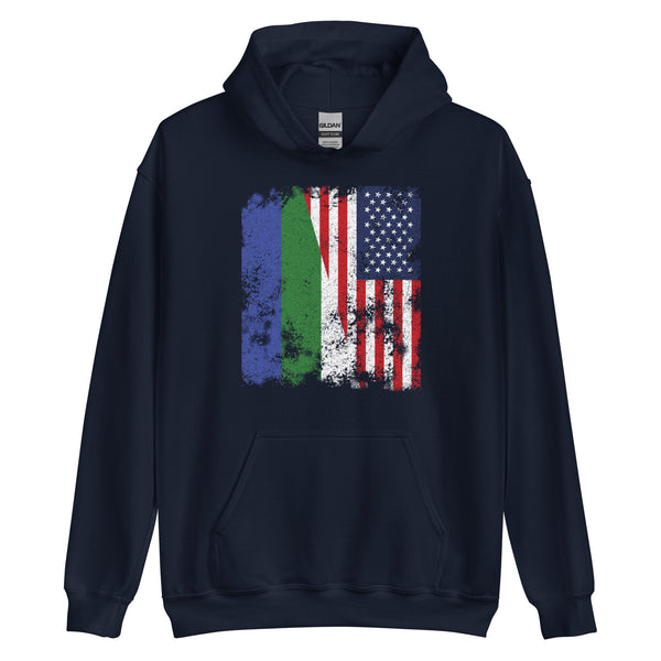 Komi USA Flag - Half American Hoodie