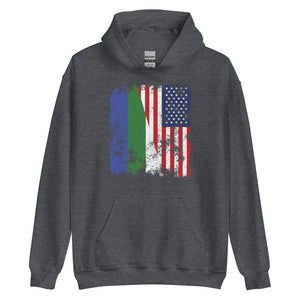 Komi USA Flag - Half American Hoodie