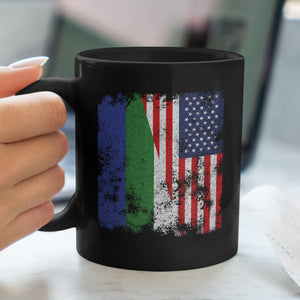Komi USA Flag - Half American Mug